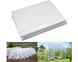 SnelShoppen - 3 m x 6 m Groentekasfolie, Winterbestendig, Polyethyleen, Transparante Tuinfolie voor Tomaten, Bescherming voor Planten, Tuinaccessoires