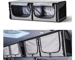 SnelShoppen - 36 inch Campervan Kast Tas voor Overhead Opslag, Geschikt voor Peugeot, Boxer, Fiat, Ducato, Sprinter, Ideaal voor Camping en Reizen