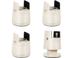 SnelShoppen - 4 Stuks Verstelbare Meubelverhogers 6cm-8cm, Voor Vierkante Stoelpoot Breedte 10mm-50mm, Voor Banken, Koffietafels, Meubelpoot en Opgeti