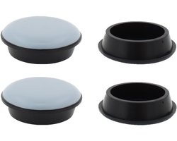 SnelShoppen - 4x EasyMove PTFE Teflon Glijders Meubelwielen - 30mm - Gemakkelijk Verplaatsen van Zware Meubels op Glad Vloeroppervlak