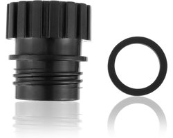 SnelShoppen - Adapter voor Sodastream Crystal Glazen Flessen naar Plastic Flessen 0.7L - Snelle Aansluiting voor Soda Flessen (Zwart)