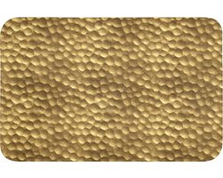 SnelShoppen - Badmat Rechthoekig 60x40 cm Antislip Douchemat Memory Foam Wasbaar Metaal - Gouden Badkamer Badkamermat voor Toilet en Douche
