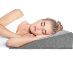 SnelShoppen - Bed Wedge 90 cm - Verhoogd Slapen, Betere Ademhaling, Rugsteun, Wasbare Cover, OEKO-TEX Gecertificeerd
