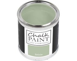 SnelShoppen - Chalk Paint Everything Sage 250 ml - Gemakkelijke Waterbasisverf voor Meubels en Decoratie - Geschikt voor Alle Materialen - Geen Schure