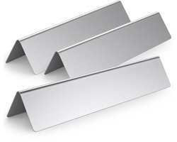 SnelShoppen - Coisien 7635 Flavorizer Bars Roestvrij Staal voor Gasgrill Spirit 200 Series - Branderafdekking - 38,9 x 8,9 x 6,8 cm - Porselein Geëmai