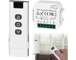 SnelShoppen - Draadloze Rolluikbediening Retrofitset - Slimme Jaloezieschakelaar - Compatibel met Draadloze Schakelaar - 230 V voor Rolluiken, Jaloezi
