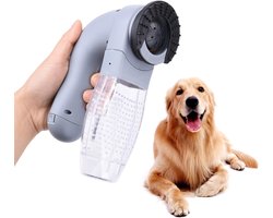 SnelShoppen - Elektrische Dierenharen Verwijderaar, Hond & Kat Haar Stofzuiger, Efficiënte Suction, ABS & Rubber, Ideaal voor Kleding & Meubels, Pet M