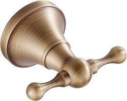 SnelShoppen - Flybath Kapstok Haak Antiek Messing Handdoek Gewaad Haken voor Badkamer en Keuken, Muur Gemonteerd, Stijlvol en Functioneel