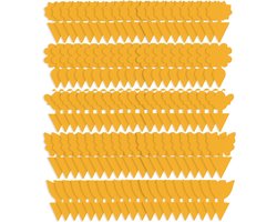 SnelShoppen - Gele Borden Rouwmuggen Bestrijden - 100 Stuks Kleverige Vangers voor Planten - Gele Stickers Voor Binnen en Buiten - Schattige Ontwerpen