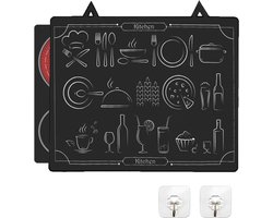 SnelShoppen - Grote Inductiekookplaat Beschermmat 62 x 53 cm Rubber Hittebestendig Antislip Vuurvast Keuken Silicone Mat voor Inductiekookplaat