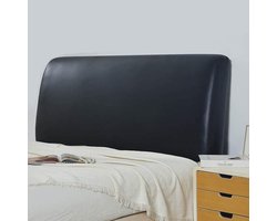 SnelShoppen - Hoofdbord Bed Cover Waterproof PU Leer Bescherming King Size 180cm, Stof- en Waterdicht, Volledige Hoofdbord Beschermer (Koffie)