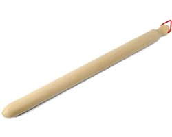 SnelShoppen - Houten Deegroller 80 cm - Ideaal voor Pasta, Taartdeeg en Bakken - Licht en Duurzaam - Praktisch met Haak voor Makkelijk Opslaan