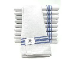 SnelShoppen - Keuken Handdoeken Set van 10 - 70x56 cm | 100% Katoen, Hoog Absorberende Badstof Doeken voor Drogen van Servies en Glazen | Professionel