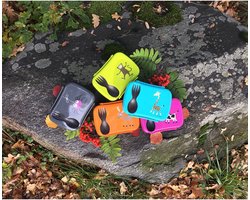 SnelShoppen - Kids Bento Box Broodtrommel met Koelelement, Ideaal voor School, Picknick en Sport, 17cm x 12,5cm x 6,3cm, Limoen Groen, Houdt Eten Uren
