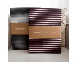 SnelShoppen - Luxe Hoeslaken 140 x 200 cm Beige Bruin - Boxspring Bed Topper - Bamboo Katoen Satijn 400 TC - Hypoallergeen en Zacht