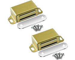 SnelShoppen - Magnetische Sluitingen voor Kastdeuren, Sterke 14 kg Magneet Klemmen, RVS, Lades, Deur Sluiter, Magneet voor Meubels en Balkon Deuren, G