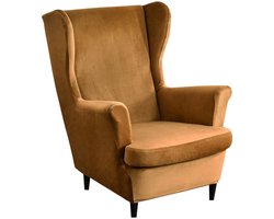 SnelShoppen - Mingfuxin Stoelhoes 2-delige set, stretch fluwelen hoes voor oorfauteuil, kussens en bank, meubelbescherming in verschillende kleuren vo