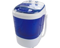 SnelShoppen - Mini Wasmachine 3kg met Centrifuge - Bovenlader voor Camping, Studenten, Reis, Klein, Compact, Energiezuinig, Wit