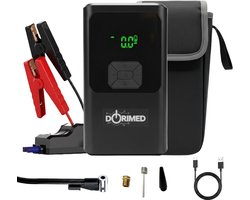 SnelShoppen - Multifunctionele Auto Accu Booster, 12V, Benzine & Diesel Compressor, Bandenpomp, USB Snellader, LED & SOS Verlichting, LCD Display, Noo