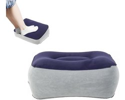 SnelShoppen - Opblaasbare Voetsteun voor Vliegtuig, Ergonomische Beensteun Kussen, Draagbare Reis Voetsteun, Vermindert Zwelling en Verbetert Bloedcir