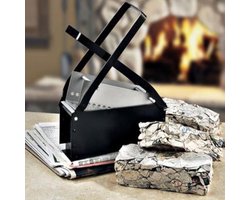 SnelShoppen - Paper Log Briquette Maker - Papier Brikettenmaker - Sterk en Duurzaam - Ijzer - 25.7x12.7x8.2cm - Voor Verwarming Haard en Kachel