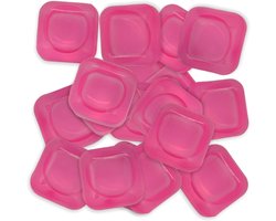 SnelShoppen - Permanente IJsblokjes Set voor Dranken Koelen (18 Stuks Roze IJsblokjes) - Ideaal voor Feesten, Barbecues, Tuin en Keuken
