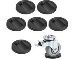 SnelShoppen - Rubber Voetjes Meubel Coasters Antislip Stoppers Vloerbescherming Mat met Groefontwerp en Rubber Ring voor Kantoorstoel, Bank, Bed, Rols