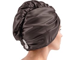 SnelShoppen - Satijnen Haarhanddoek Wrap 70x25cm, Dubbellaagse Microvezel, Super Absorberend, Zacht en Anti-Kroezen, Tulband Haarhanddoeken voor Thuis