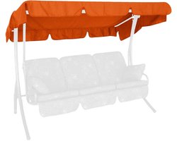 SnelShoppen - Schommelbank Zonnedak voor 3-zits Schommelbanken - Schommeldak 210 x 145 cm - Geschikt voor Dakstangen tot 24 mm - Perfect voor Tuin, Ba