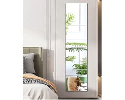 SnelShoppen - Self Adhesive Mirror Tiles 30x30 cm - Glas HD DIY Wandspiegel - Full Body Spiegel voor Deur, Kledingkast, Slaapkamer, Woonkamer - 4 Stuk