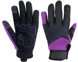 SnelShoppen - Tuinhandschoenen voor Dames en Heren, Touchscreen Tuinhandschoenen, Doorntastende Werkhandschoenen, Tuinaccessoires voor Dames (Paars, X