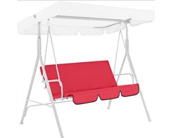 SnelShoppen - Ububiko Hollywoodschommel 3-zits - Tuinbank met Rugleuning en Kussen - Comfortabele Schommelbank voor Tuin, Balkon en Terras - Perfect v