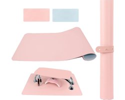 SnelShoppen - White Arm Pillow 60x30 cm Dubbelzijdig voor Nagelkunst Tafel Cushions Manicure Kussen Zacht Microfiber Leer Desk Accessoires voor Nagels