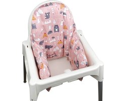 SnelShoppen - Zacht Inflatable Kussen Hoes voor IKEA Antilop Kinderstoel (Roze) - Stevige Ondersteuning - Geschikt voor Kinderen - Eenvoudig in Gebrui