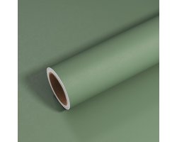 SnelShoppen - Zelfklevend Sage Green Wallpaper 40cm x 300cm - Vintage Keuken en Meubel Decoratie - Waterdicht Vinyl Contactpapier voor Woonkamer en Sl