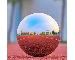 SnelShoppen - Zosenda Observatiebal van Roestvrij Staal - Spiegel Gepolijste Reflecterende Tuinbal - Naadloze Drijvende Decoratieve Bal voor Tuin - 20