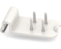 Snijbord rood - clip met pinnetjes
