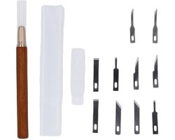 Snijmes SK5 Koolstofstaal Mes, Ergonomische Messing Palissander Handgreep voor Hout, Leer, Papier, Kunststof Gravure Hobby