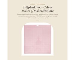 Snijplank 30 x 30,5 cm - Duurzaam PVC - Antislip - Voor Cricut Maker 3/Maker/Explore 3/Air 2/One - Nauwkeurige rasterlijnen - Geschikt voor stof - Snijmat