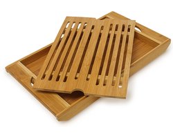 Snijplank bamboe - met opvangbak
