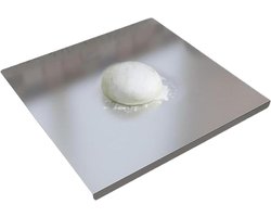 Snijplank Keuken - Hakblok Roestvrij Staal - Voedselbereiding Thuis - Dubbelzijdig Voedselveilig - 45.8 x 31.5 cm - Zilver