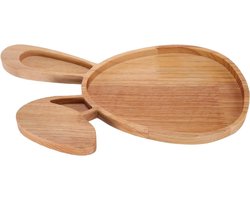 Snijplank van hout in konijnenvorm voor vleeswaren - serveerplaat voor voorgerechten en sushi