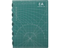 Snijplank voor Stoffen - Quilting Mat - Precisie Snijden - Zelfherstellend Dubbelzijdig - A3 Formaat - Groen
