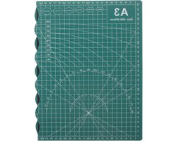 Snijplank voor stoffen - Quiltmat - Knutselen en naaien - Zelfherstellend dubbelzijdig - A3 formaat - Groen