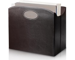SNJY® Krantenbak - Lectuurbak - Tijdschriftenhouder - Magazinehouder - 19L x 35B x 27H cm - Zwart
