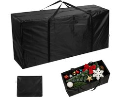 SNJY® Opbergbox Tuinkussenbox - Opbergbox Tuin - Opbergkist Buiten - Kussen Opbergtas - 122D x 40B x 55H cm - Zwart