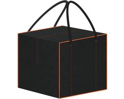 SNJY® Opbergbox Tuinkussenbox - Opbergbox Tuin - Opbergkist Buiten - Kussen Opbergtas - 80L x 80B x 80H cm - Zwart