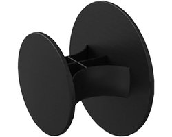 Snoeropberger Keukenapparatuur - Snoerhouder Wikkelaar - Keuken Organiseren - Zelfklevend Plastic - 10x7x7 cm - Zwart
