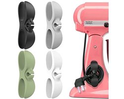 Snoerorganizer voor keukenapparatuur - Zelfklevende kabelwikkelaars voor koffiemachines, airfryers en andere huishoudelijke apparaten (4 stuks)