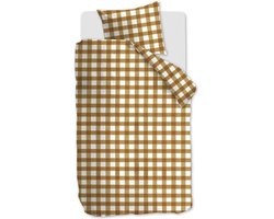 Snoozing Daria Dekbedovertrek - Eenpersoons - 140x200/220 cm - Ochre